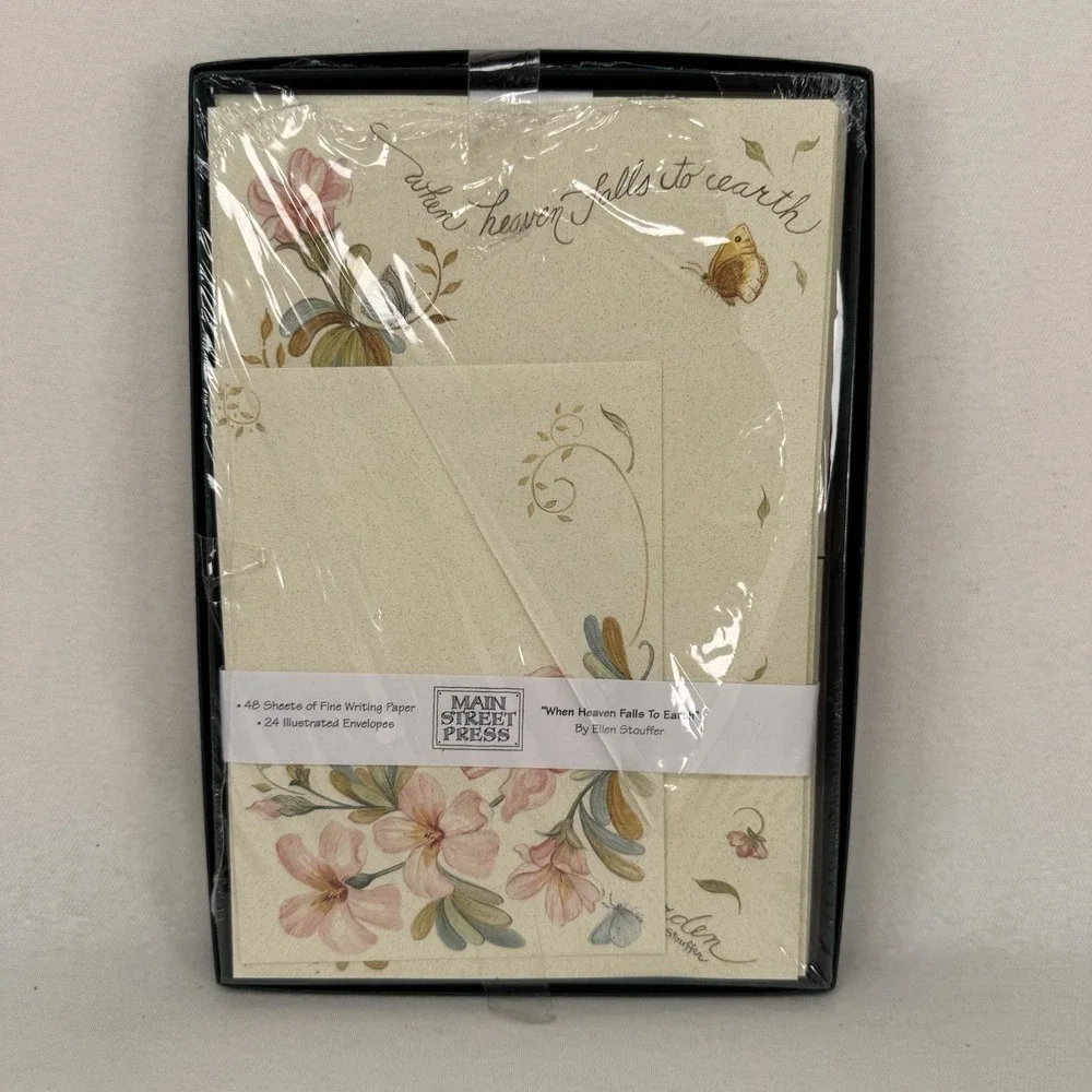 Main Street Press Stationary When Heaven Falls to Earth 48 Sheets 24 Envelopes